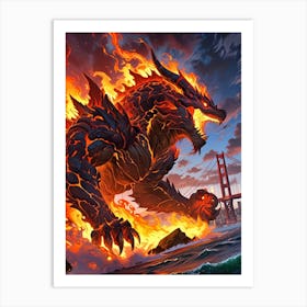 Godzilla 2 Art Print