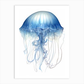 Portuguese Man Of War Jellyfish 3 Art Print