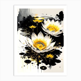 Lotus Flower Painting 1 Art Print