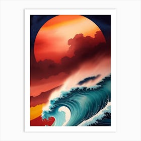 Hawaiian Sunset Art Print