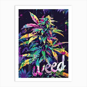 Botanical Bliss Cannabis Edition Art Print