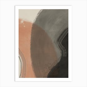 Earth Tone Abstract Study Art Print