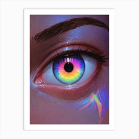 Rainbow Eye 1 Art Print