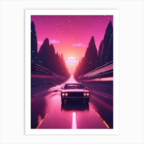 Sunset Road Art Print