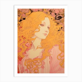 Aphrodite Art Nouveau 3 Art Print