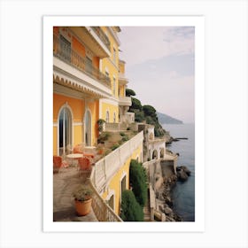 View Of A Hotel In The Mediterranean Summer Vintage Photography Art Print