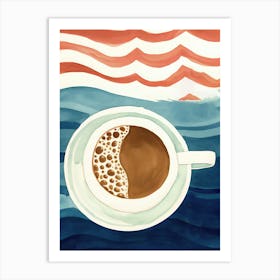 Coffee On The Beach Art Print