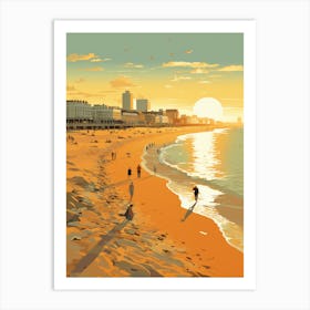 Brighton Beach Golden Tones 4 Art Print