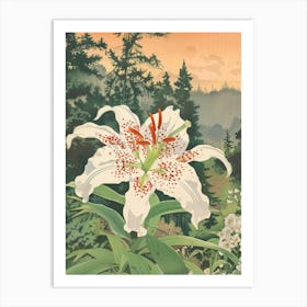 Lily Illustration 2 Art Print