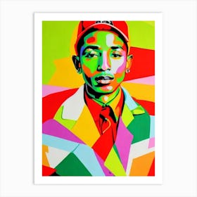 Pharrell Williams Colourful Pop Art Art Print