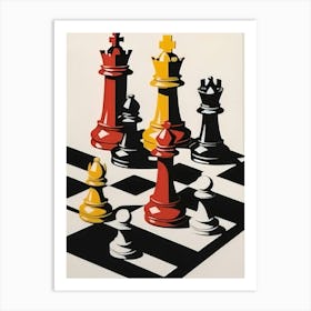 Chess Pieces Art Print