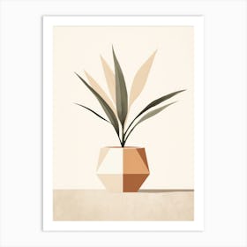 Geometric Plant Art Print