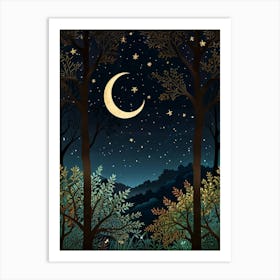 Night In The Forest 5 Art Print