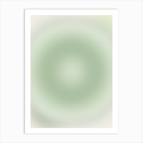 Aura Gradient Sage Green Art Print