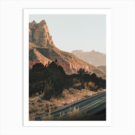 Desert Road Art Print