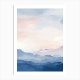 Abstract Of Mountains Art Print