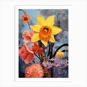 Surreal Florals Daffodil 2 Flower Painting Art Print