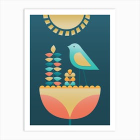 Bird And Flower II Art Print