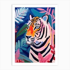 Tiger In The Jungle 2, Matisse Inspired Art Print