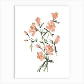 Pink Flowers Art Print