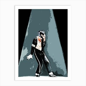 dance Michael Jackson king of pop music 3 Art Print