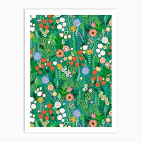 Mary's Garden - Green Art Print