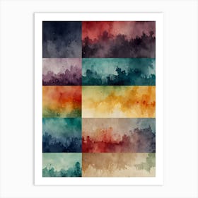 Watercolor Backgrounds 1 Art Print