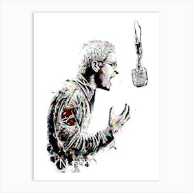 chester bennington 1 Art Print