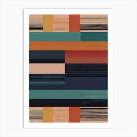 Abstract Stripes Art Print