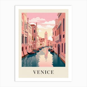 Vintage Travel Poster Venice Art Print