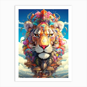 Lion In The Sky 1 Art Print