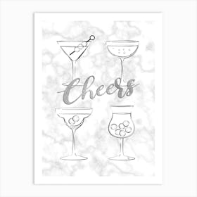 Cheers Drinks Art Print