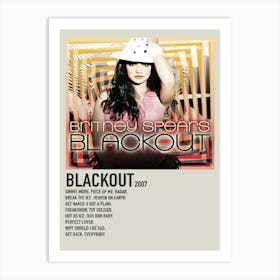 Britney Spears Blackout 2007 Poster Art Print