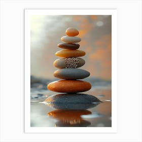 Zen Stones 1 Art Print