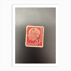 Postage Stamp 4 Art Print