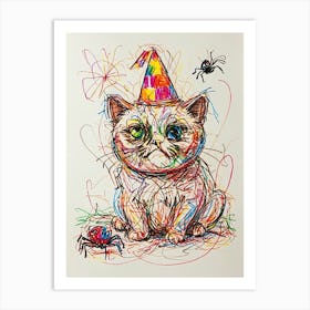 Grumpy Cat 3 Art Print