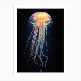 Comb Jelly Realistic 4 Art Print