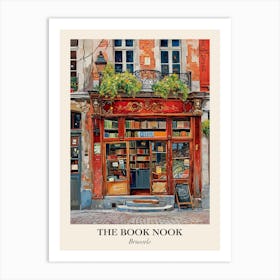 Brussels Book Nook Bookshop 2 Poster Art Print