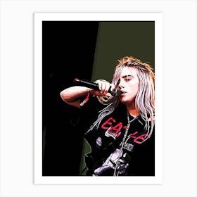 Billie Elish 10 Art Print