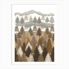 Spruce Forest Art Print