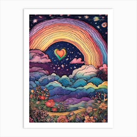 Rainbow In The Sky 4 Art Print