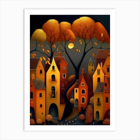 Autumn City Art Print