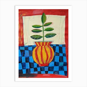 Plant In A Vase Art Print