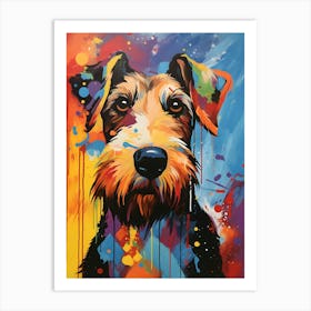 Modern Airedale Terrier 5 Art Print