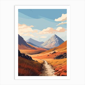 The West Highland Line Scotland 14 Hiking Trail Landscape Art Print