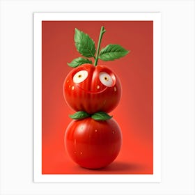 Funny Tomato 1 Art Print
