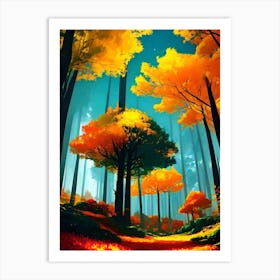 Autumn Forest 15 Art Print