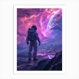 Astronaut In Space 10 Art Print