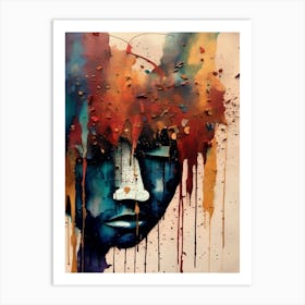 Face Abstract Painting 1 Art Print