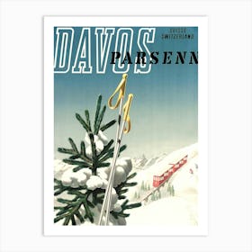 Davos, Parsenn, Switzerland Art Print